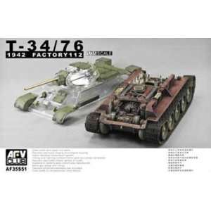 T34/76 Model 1942 Factory 112 Full Interior Tank w/Clear Turret/Upper 