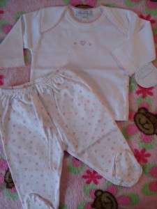 NWT *Kissy Kissy* Pink Hearts Baby Girl Layette Outfit PREEMIE ~ SOLD 
