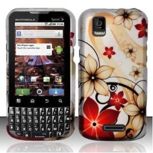   Rubberized Red Flowers Design Snap on Protector Case 