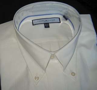 Nwt $65 Authentic Tommy Hilfiger Mens Dress Shirt Button Down White M 