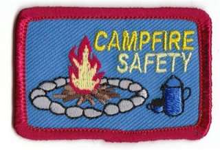 Boy Girl CAMPFIRE SAFETY Patches Crests GUIDES/SCOUT  