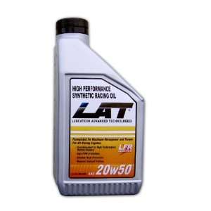  LAT Racing Oils 20w50 Synthetic Racing Oil   1 Quart Automotive