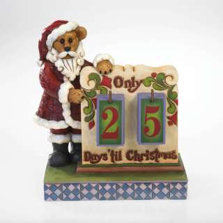 Boyds Bears & Jim Shore Santa Bear Christmas Countdown Calendar 