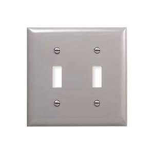 BRYANT ELECTRICAL PRODUCTS HUW NP2W WALLPLATE 2 GANG 2) TOGGLE WHITE 