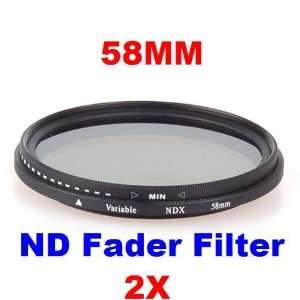  Neewer 2X 58mm ND Fader Neutral Density Adjustable 
