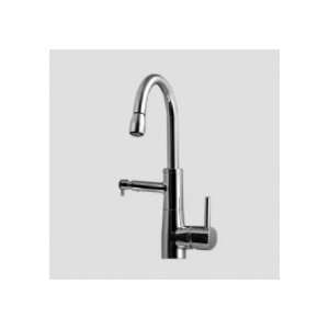  Hole, Side Lever Mixer w/High Arc Swivel Spout, Pull Down Aerator 