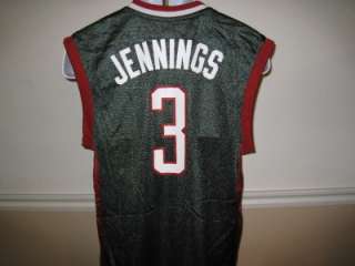 NEW Brandon Jennings #3 Bucks Large L 50 Jersey #HN  