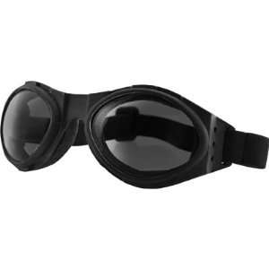 Bobster Bugeye Motorcycle Cruiser Sunglasses/Goggles   Black/Smoke 