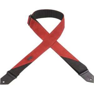    Levys Leathers M8S RED Suede Guitar Strap Musical Instruments