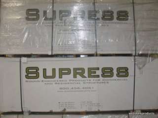 Pallet (50 Sheets) of NEW Supress SED 1248 SoundProof Drywall 1/2 