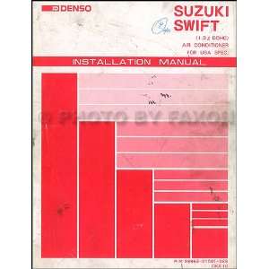   Suzuki Swift GTi DOHC A/C Installation Manual Original Suzuki Books