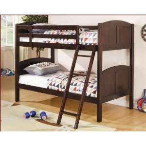   over Twin Bunk Bed in Cappuccino Bunks CO460213 Furniture & Decor