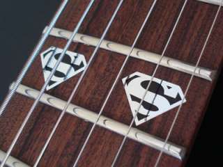 SUPERMAN Vinyl Guitar Decal Inlay Set  