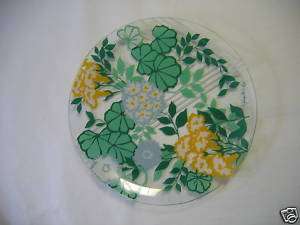 11 1/4 Georges Briard Serving Plate, Floral, signed  