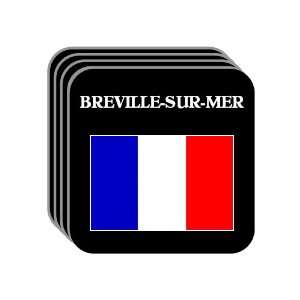  France   BREVILLE SUR MER Set of 4 Mini Mousepad 