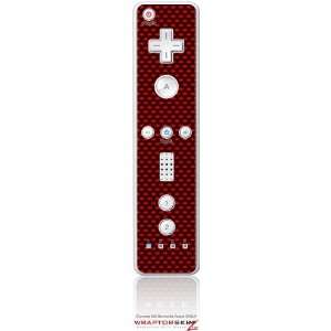  Wii Remote Controller Skin   Carbon Fiber Red by 