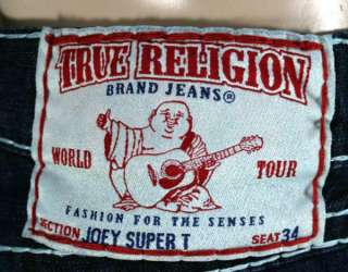 True Religion Jeans Mens Joey Super T Broken Trail NEW 24803NBT2 