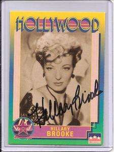 Hillary Brooke Signed Starline Hollywood card  