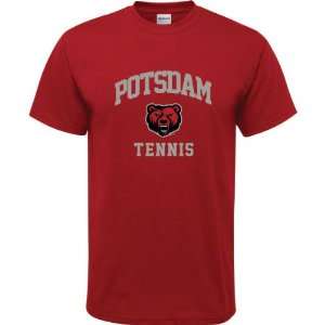  SUNY Potsdam Bears Cardinal Red Youth Tennis Arch T Shirt 