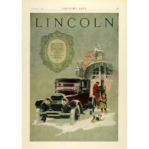  1925 Ad Lincoln Motor Co Detroit Michigan Automobile Chassis Coach 