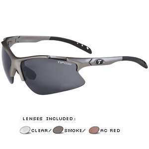   Tifosi Roubaix Interchangeable Lens Sunglasses   Iron 