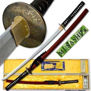  Musashi Kobuse Folded San Mai Katana Sword Koi Bamboo 