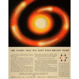   Organic Chemicals Solar System Sun   Original Print Ad