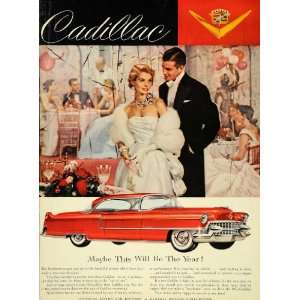  1955 Ad Vintage Cadillac Ballroom General Motors Cars 