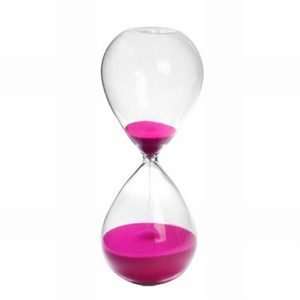  45 Minute Neon Pink Sand Glass Hourglass Timer