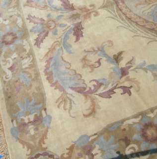 Large Tibetan Oriental Rug Carpet Pastel Purple Blue Brown Beige 8x10 