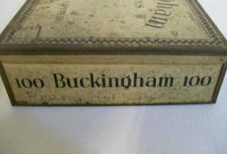 Buckingham Cigarettes Tin Case Box, Philip Morris & Co  