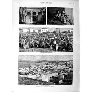    1889 Vies Tangier Morocco Kesba Soko Sultan Palace