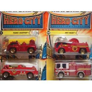  Matchbox 3 Ultimate Hero City Firetruck Set with Hot Head 