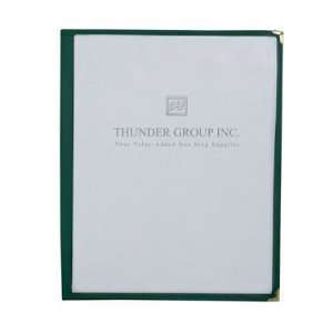  1 Page Clear Menu Cover 8 1/2 x 11 (Choice of Colors 