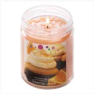 Soy Blend Wax Creamy Orange Frosting Scent Candle Jar  