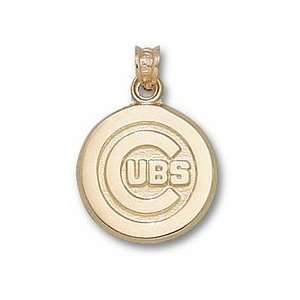    Gold Plated CHICAGO CUBS C CUBS LOGO 5/8
