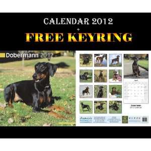    Dobermann (Euro) Dogs Calendar 2012 + Free Keyring AVONSIDE Books