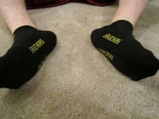 Mens Worn Socks Ankle Used Black Preowned Guys Private Athletic 