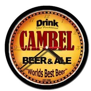  CAMBEL beer and ale cerveza wall clock 