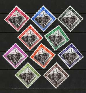 Burkina Faso Stamps # 01 10 VF OG NH Elephants  