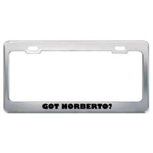  Got Norberto? Boy Name Metal License Plate Frame Holder 