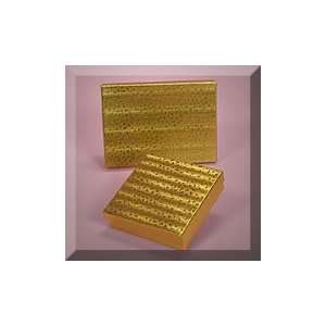   35 3 1/2 X 3 1/2 X 2 Gold Leaf Jewelry Box