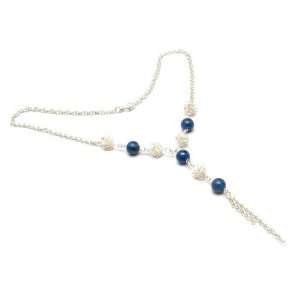  Lapis lazuli Y necklace, Gossamer Blue Jewelry