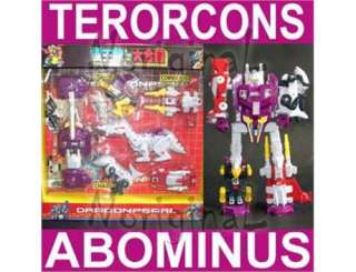 Transformers KO Remake G1 Combiner/Gestalt ABOMINUS Terrorcons 