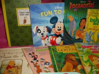   15 Childrens Vintage Newer Disney Books Pop Up Music Story Collections