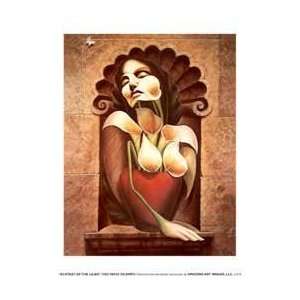   Lilies   Artist Octavio Ocampo  Poster Size 12 X 10