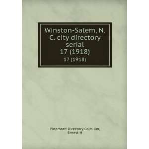  Winston Salem, N.C. city directory serial. 17 (1918 