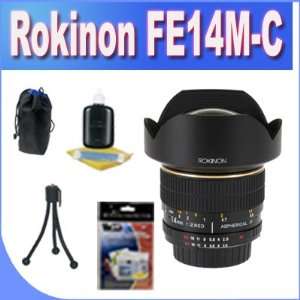  Rokinon FE14M C 14mm F2.8 Ultra Wide Lens for Canon (Black 