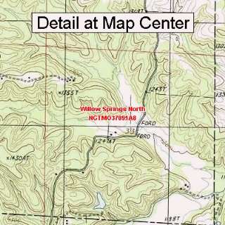 USGS Topographic Quadrangle Map   Willow Springs North 