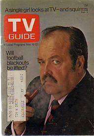 1971 TV Guide November 6   William Conrad; Steinbeck  